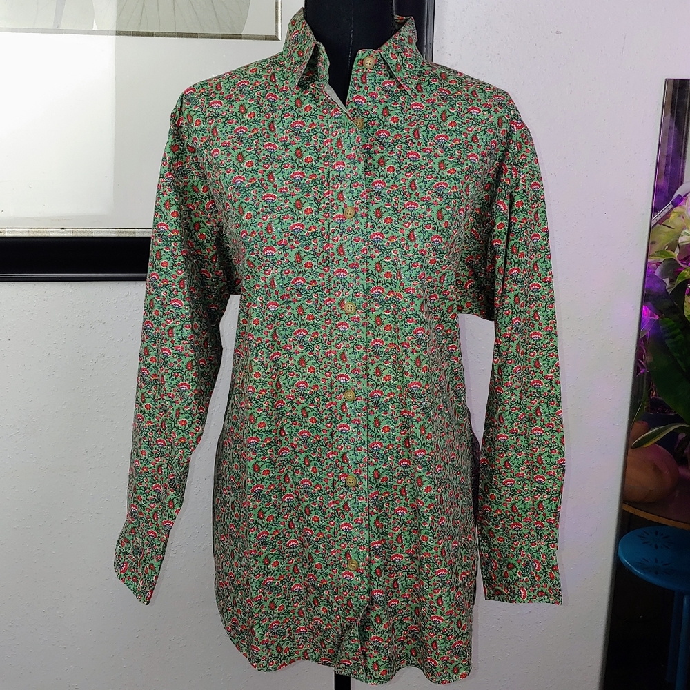 VINTAGE CK Floral Blouse, Size Medium